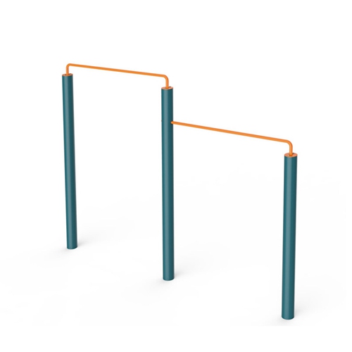 戶外健身器材-二位單杠