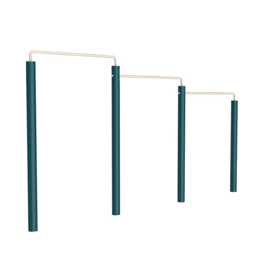 戶外健身器材-三位單杠