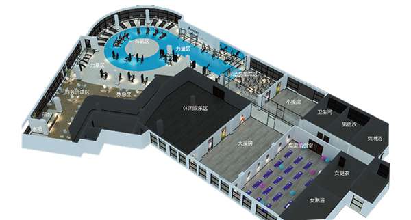 1500平方健身房配置方案-廣西快盈VIII體育健身器材有限公司