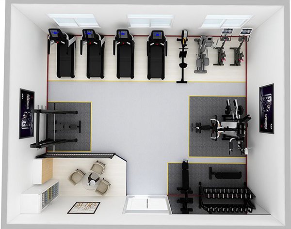 80平方健身房配置方案-廣西快盈VIII體育健身器材有限公司 80平方健身房配置方案-廣西快盈VIII體育健身器材有限公司