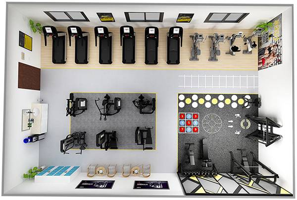 120平方健身房配置方案-廣西快盈VIII體育健身器材有限公司 120平方健身房配置方案-廣西快盈VIII體育健身器材有限公司