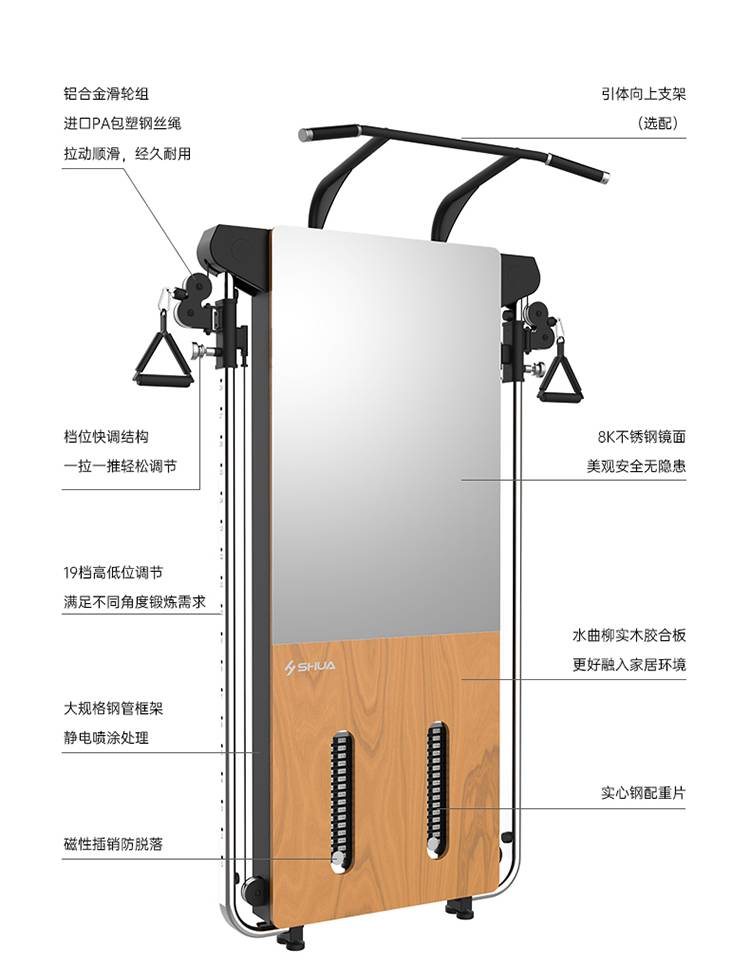 SH-G699 壁掛式拉繩訓練器-廣西快盈VIII體育健身器材有限公司