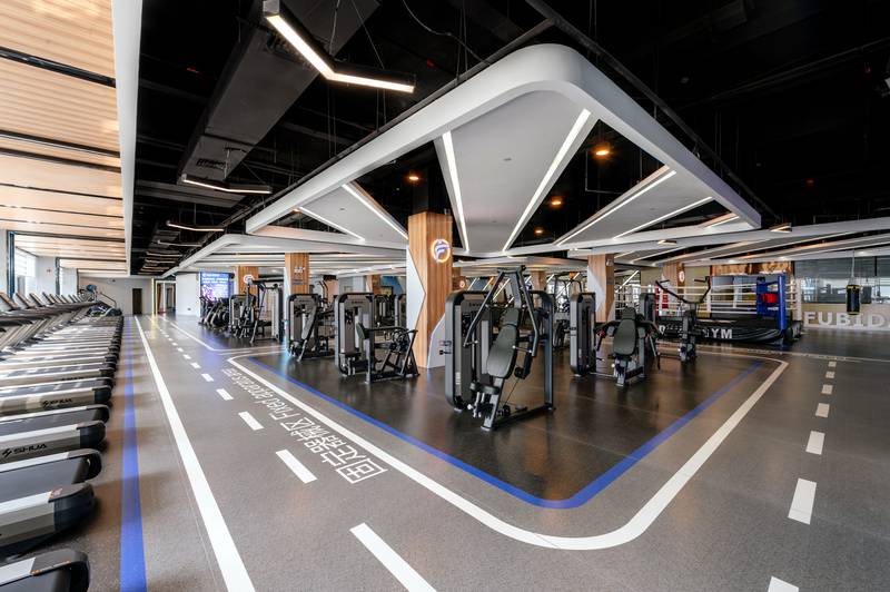 南寧富必達(dá)健身會所-力量訓(xùn)練器材區(qū)域