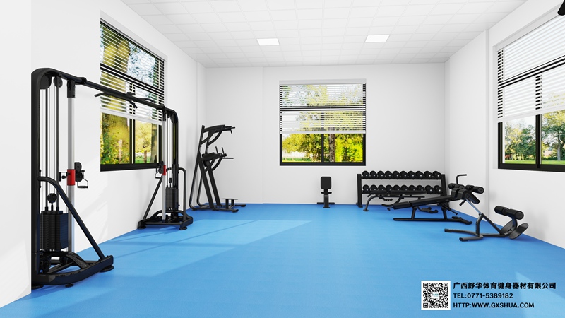 128m2企事業(yè)單位健身房解決方案 128m2企事業(yè)單位健身房解決方案
