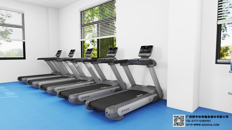 128m2企事業(yè)單位健身房解決方案-有氧器材