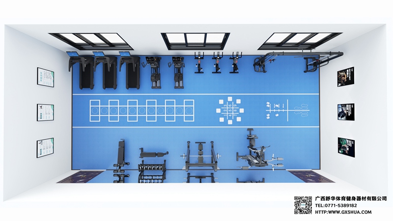 100m2企事業(yè)單位健身房 解決方案
