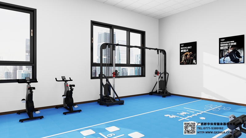 100m2企事業(yè)單位健身房 解決方案