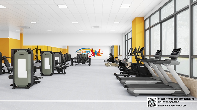 318m2企事業(yè)單位健身房 解決方案