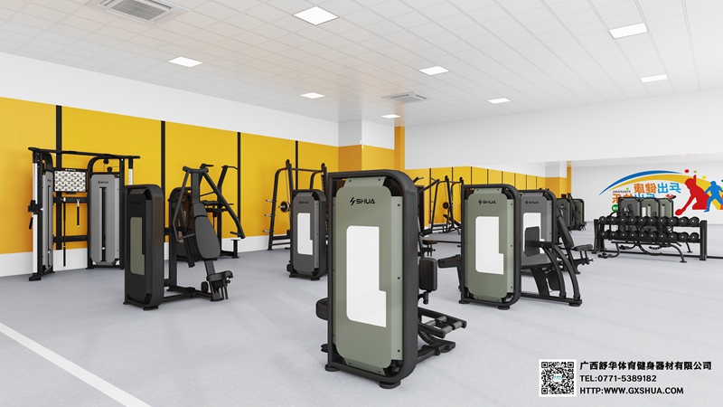 318m2企事業(yè)單位健身房 解決方案